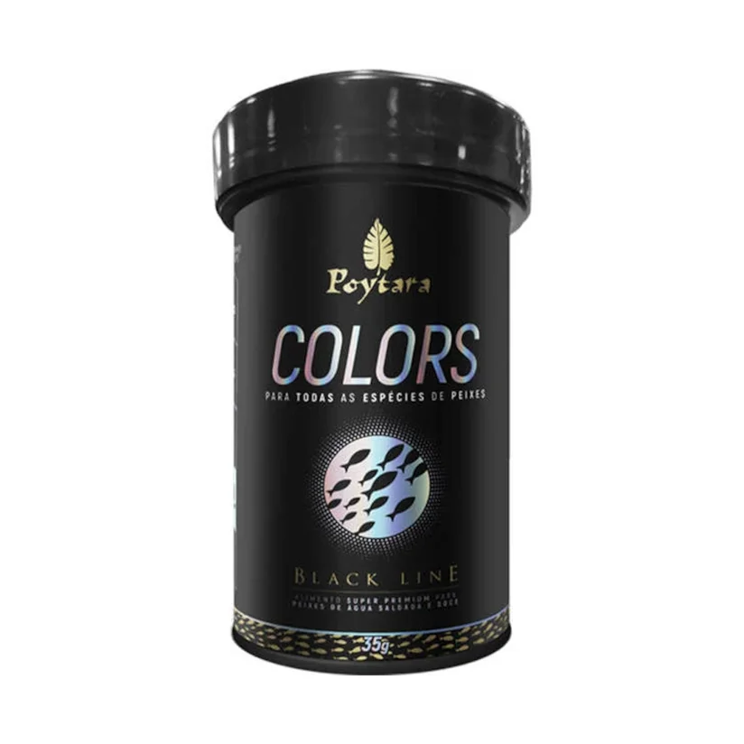 Ração Para Peixes Poytara Colors Black Line 35g