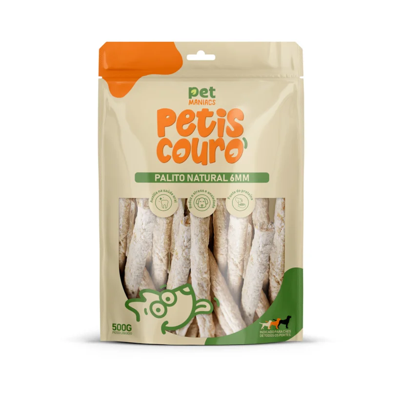 Osso Natural para Cães Pet Maniacs 6mm 500gr