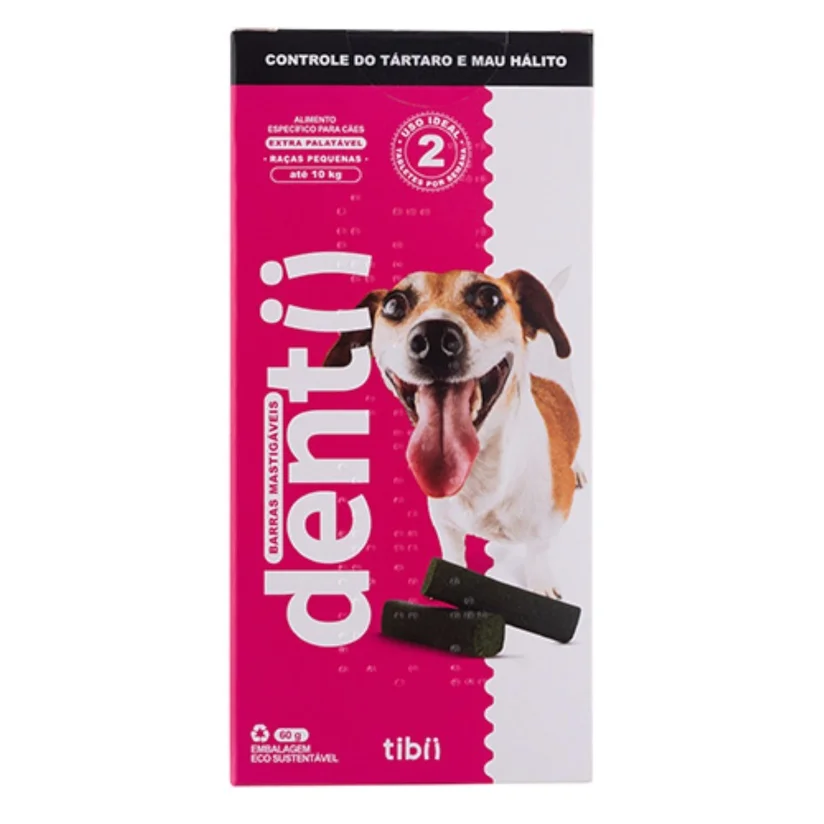 Petisco Cães Tibii Dentii Raças Pequenas 60g