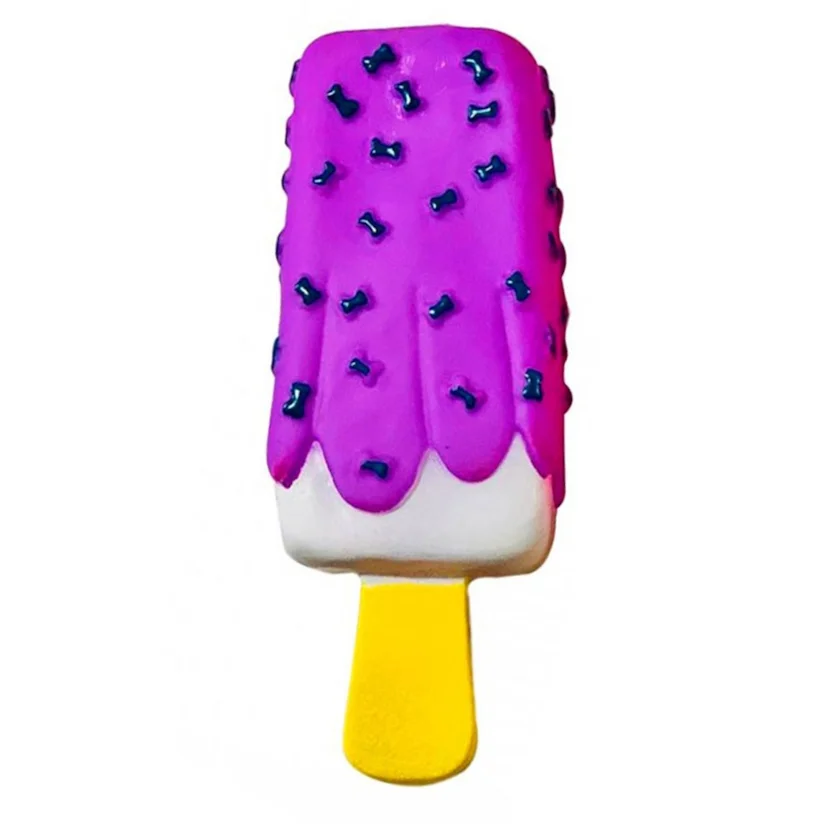 Brinquedo Cães Vinil Sorvete Picolé Roxo The Pets Brasil