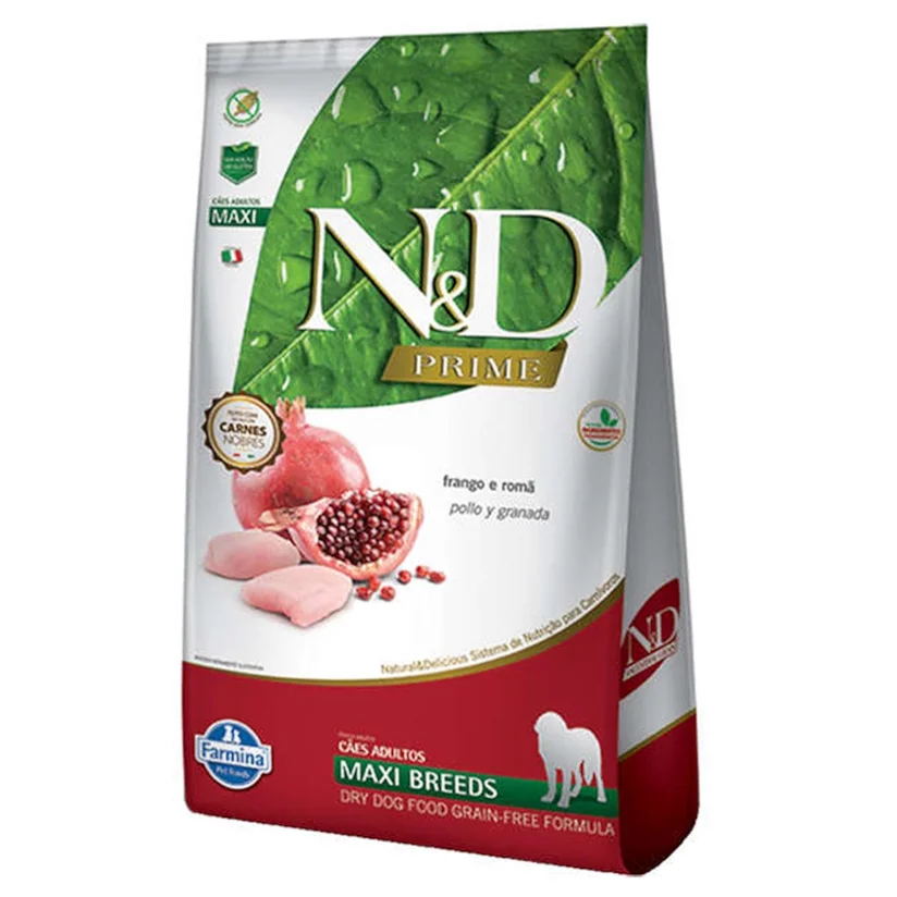 Ração N&D Prime Cães Adultos Frango Raças Grande 10,1kg