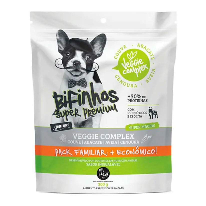 Petisco Oh LaLa Cães Bifinhos Veggie Complex 300g