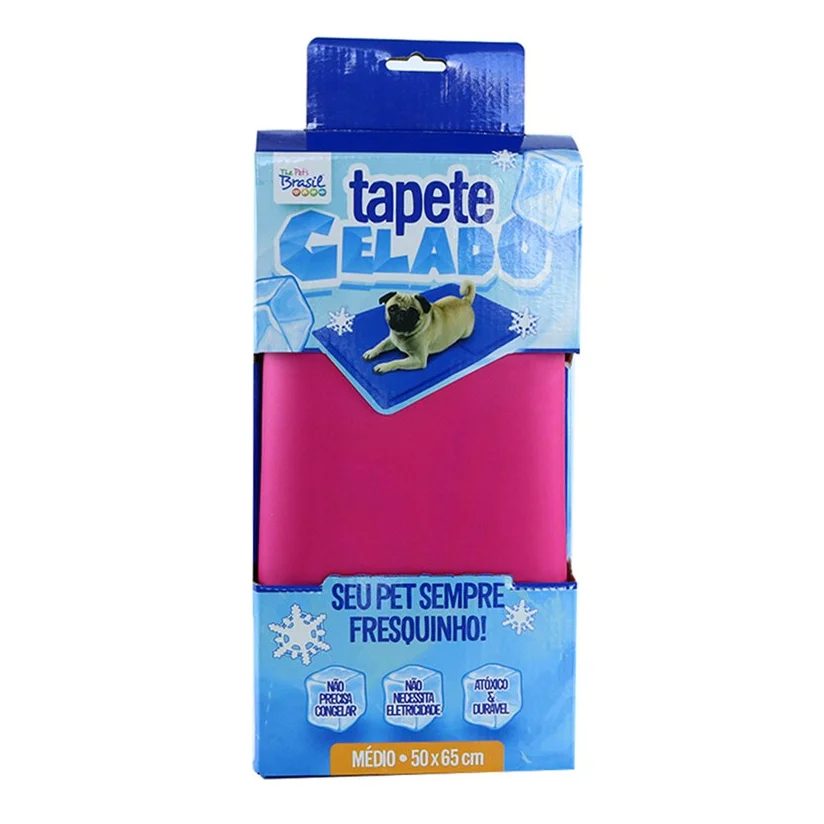 Tapete Gelado para Cães Rosa The Pets Brasil Médio