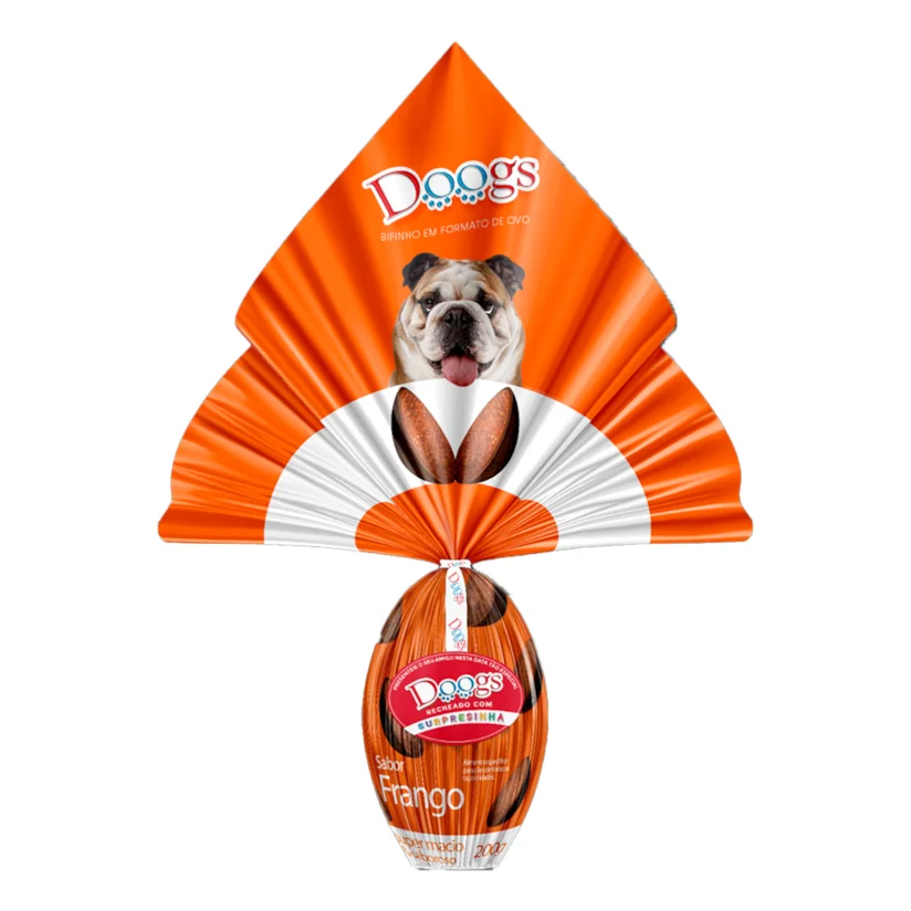 Ovo De Páscoa Para Cães Doogs Sabor Frango 200g