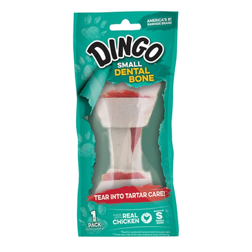 Osso Dingo Cães Premium Dental Bone Pequeno