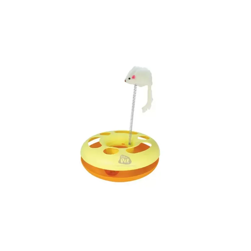 Brinquedo Gatos The Pets Base Interativa Com Haste