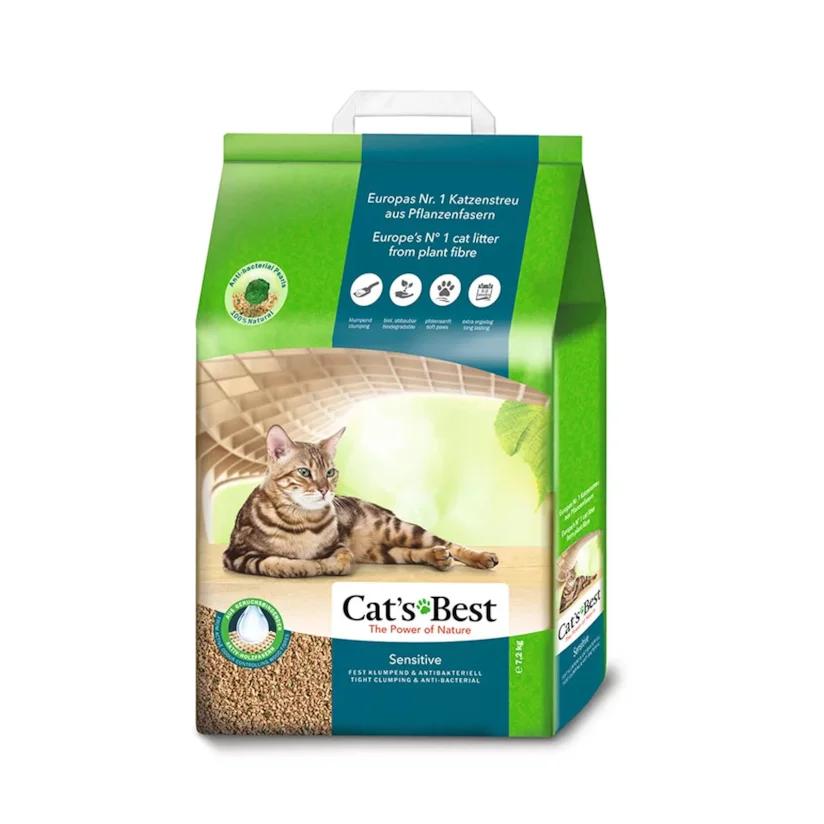 Granulado Ecológico Cat s Best Sensitive Para Gatos 7,2kg